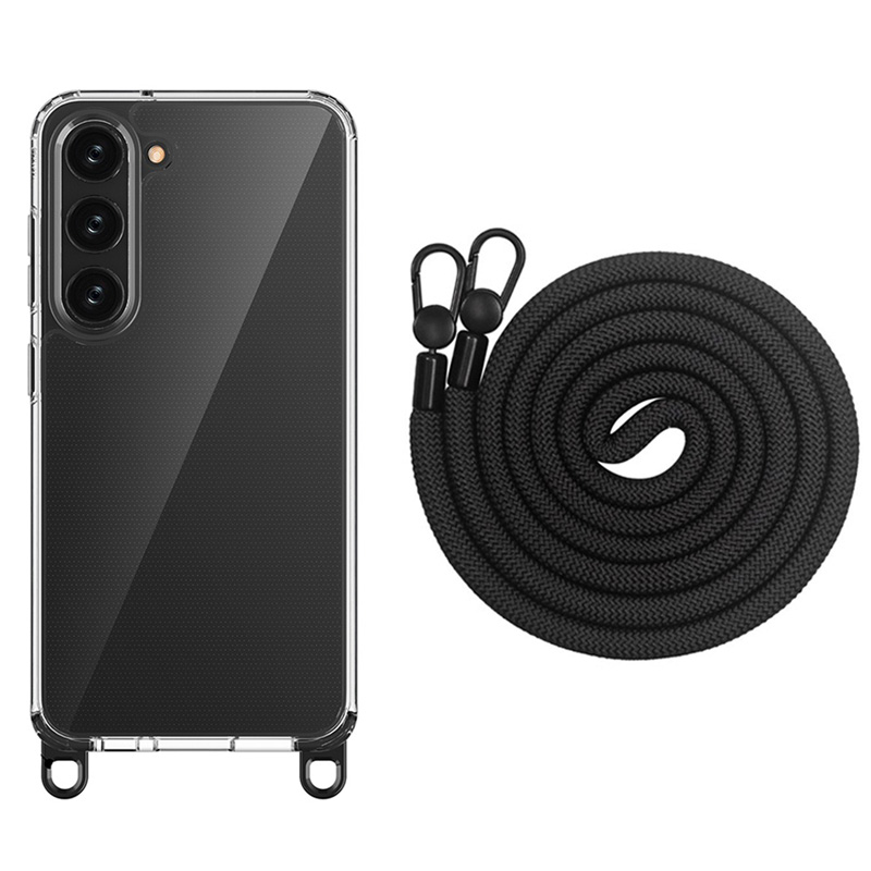 ストラップ メタルフック付き クリアケース iPhone16 Pro Max ストラップ メタルフック付き クリアケース iPhone16 Pro Max