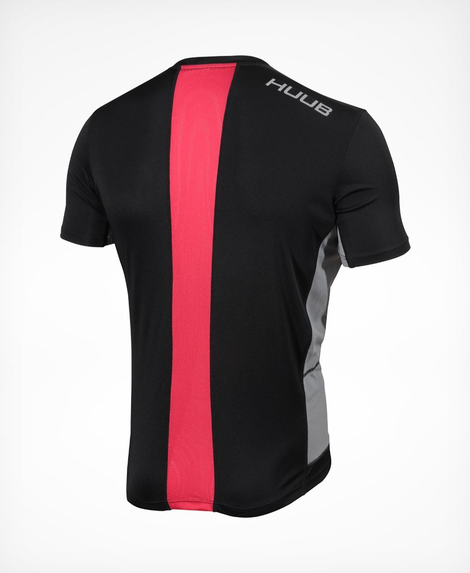 HUUB フーブ Tシャツトレーニングトップ TrainingTop Black Red ブラック レッドユニセックスTRAINTOP  半袖Tシャツ THBMR15201