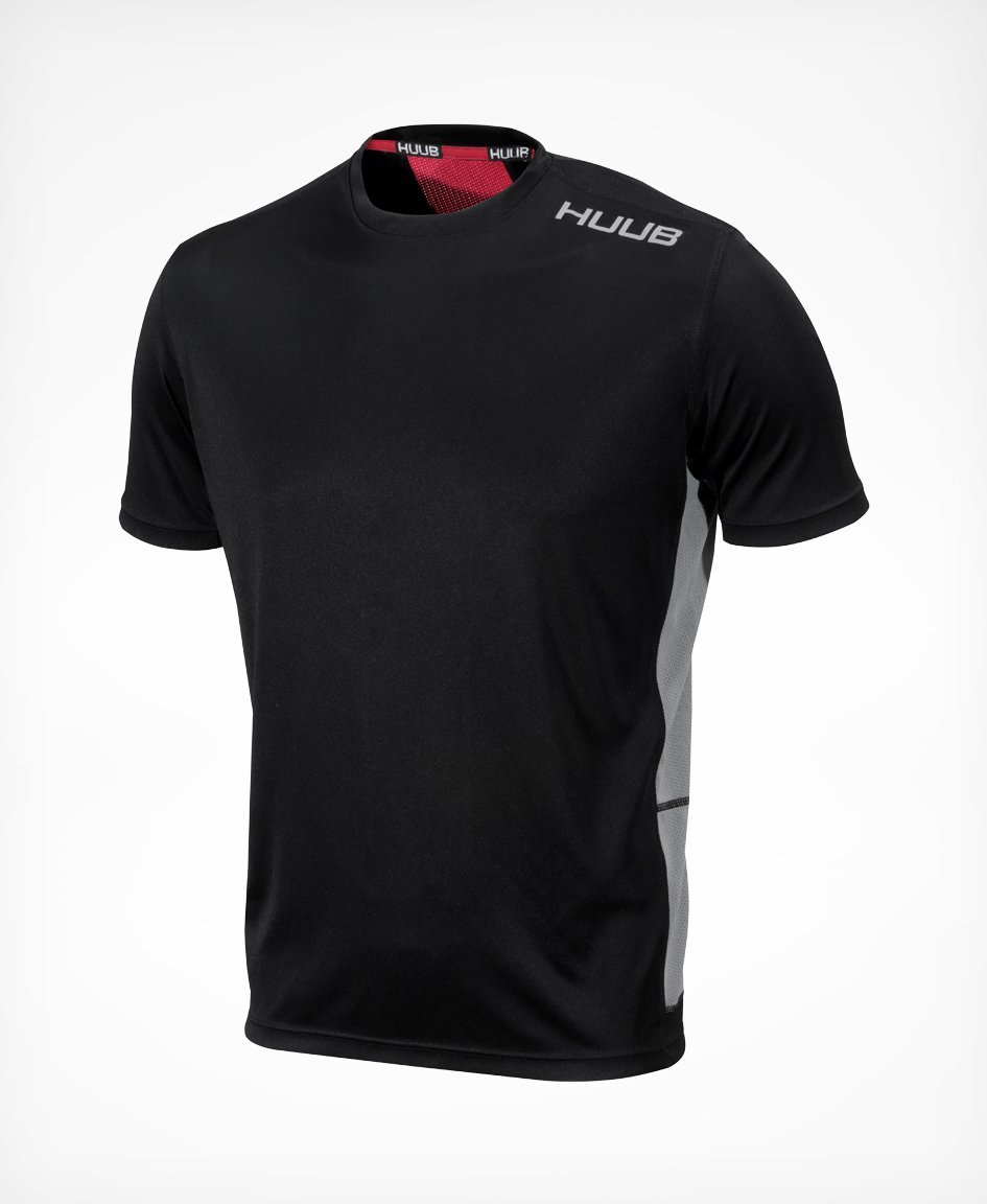 HUUB フーブ Tシャツトレーニングトップ TrainingTop Black Red ブラック レッドユニセックスTRAINTOP  半袖Tシャツ THBMR15201