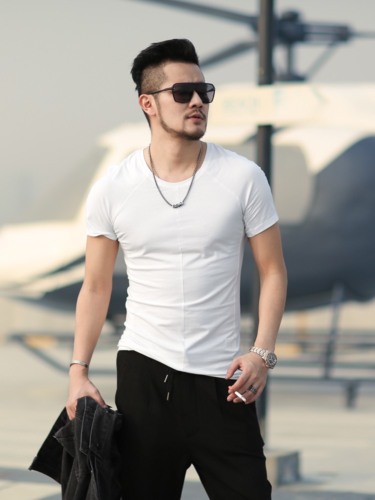 市場 メンズ Tシャツ トップス サマー メンズファッション 半袖 タイト