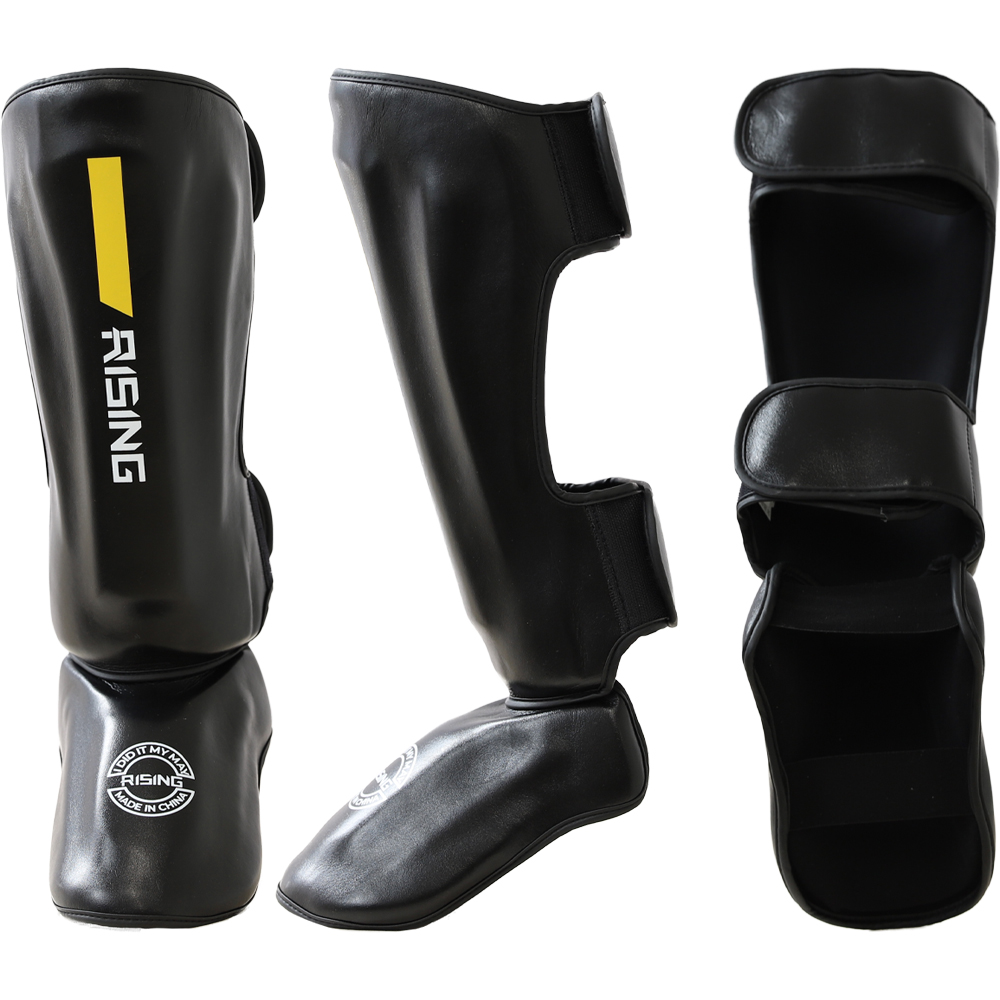 2025年新作 RISING-FIT 格闘技 レガース シンガード ボクシング用 蹴り