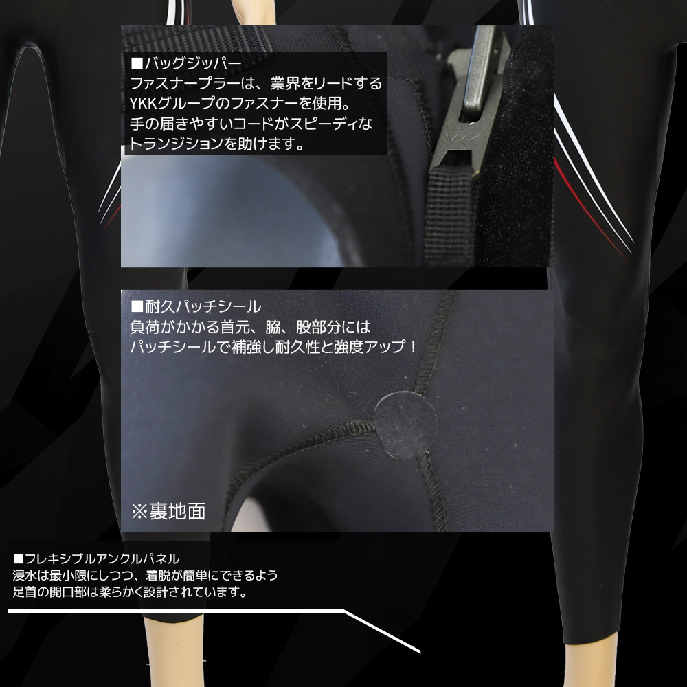 リニューアル ウェットスーツ トライアスロン メンズ TPRG フルスーツ