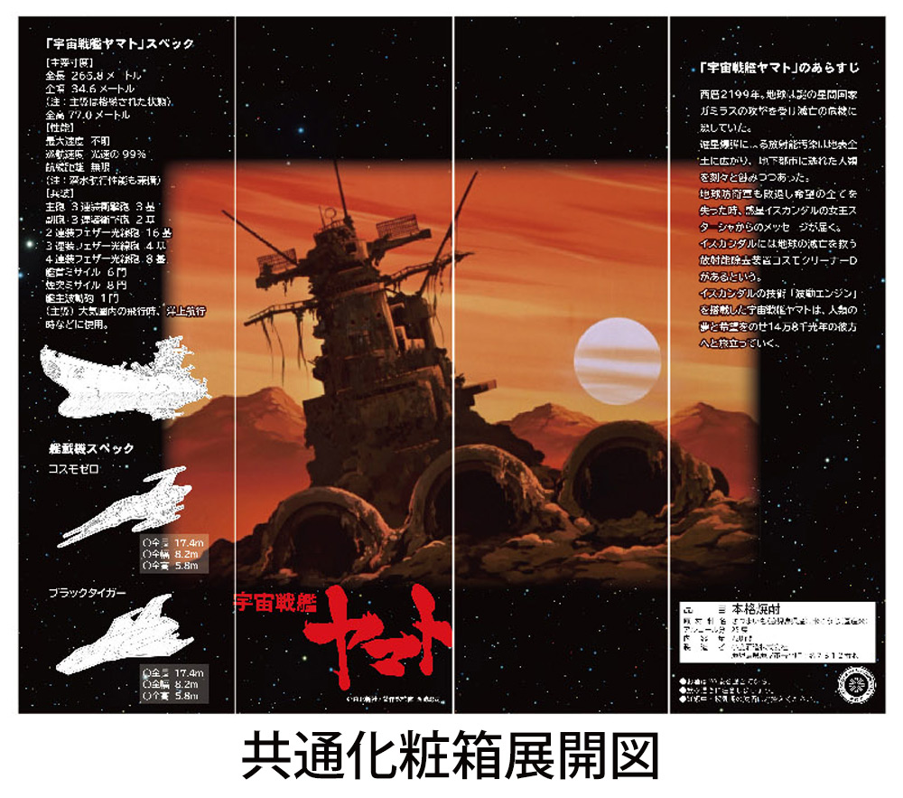 「限定」宇宙戦艦ヤマト 50周年記念 BOX　６本入り 小鹿酒造 宇宙戦艦ヤマト 生誕50周年記念BOX 25度 720ml × 6本