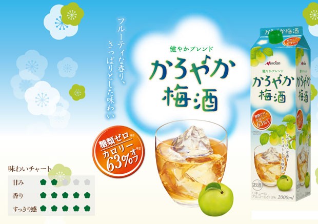 かろやか梅酒 2000ml 紙 6本 ケース販売 紙パック 国産梅使用