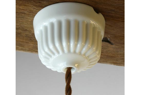 陶器シーリングカバー ローゼット 菊型 カフェスタイル 照明器具 照明