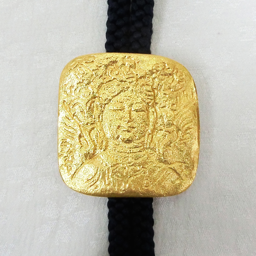 大慈無辺｜純金製ループタイ｜北村西望：原型制作 : HIKARI GALLERY