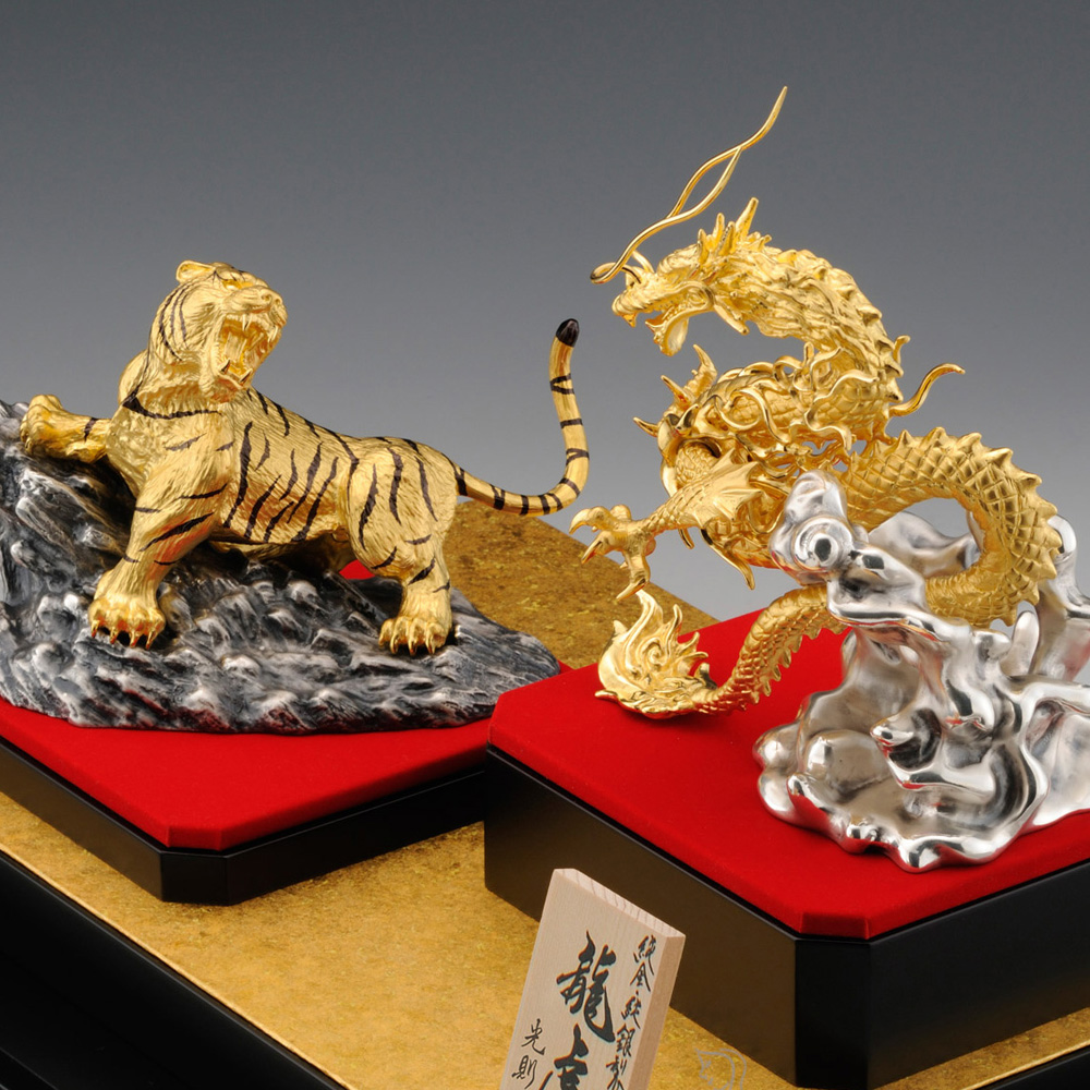 龍＆虎｜純金/銀製ガラスケース : HIKARI GALLERYヤフー店