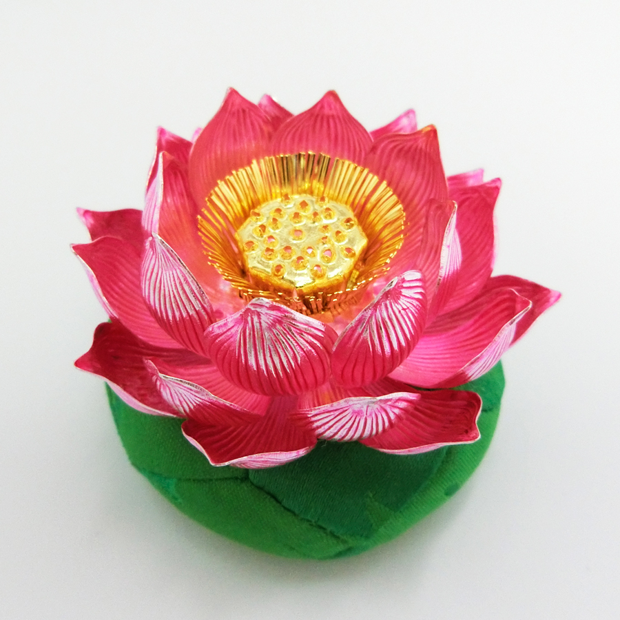 蓮飾り おりん2.5寸専用｜仏花 純銀製 1.7号 : HIKARI GALLERYヤフー店