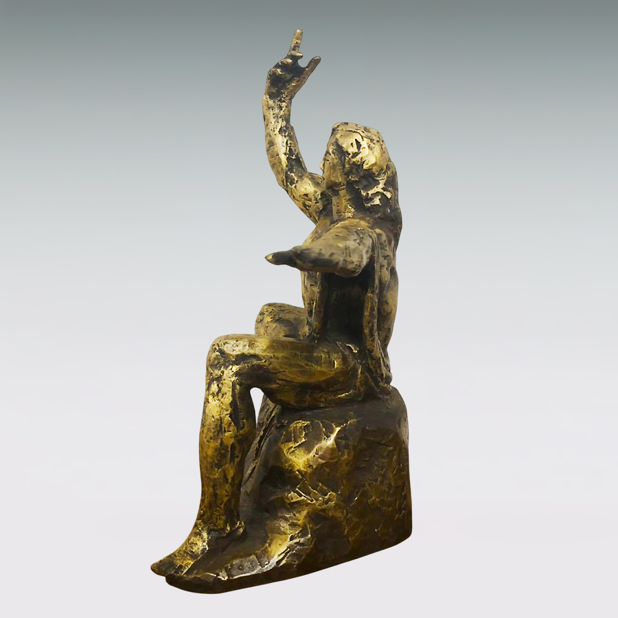 平和祈念像 高さ25cm｜北村西望：原型制作｜ブロンズ製置物 : HIKARI