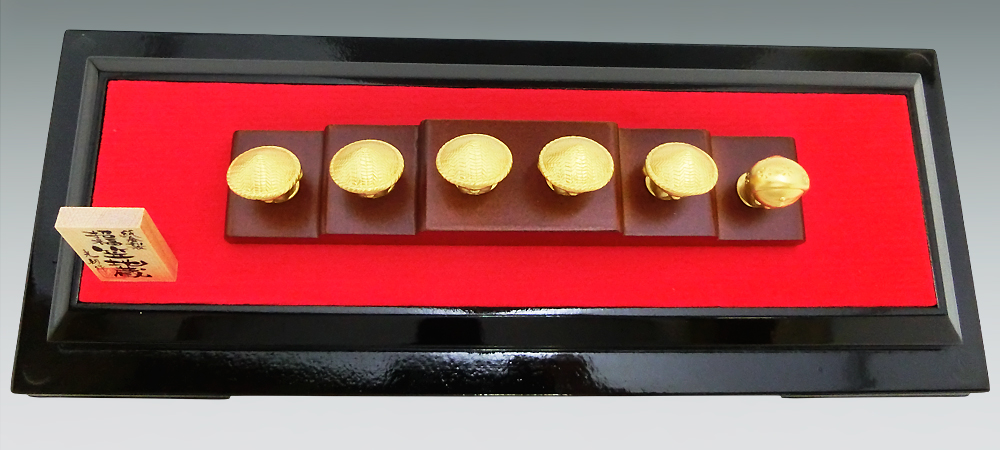 招福 笠地蔵｜純金製仏像 造幣局刻印品｜置物/ガラスケース : HIKARI