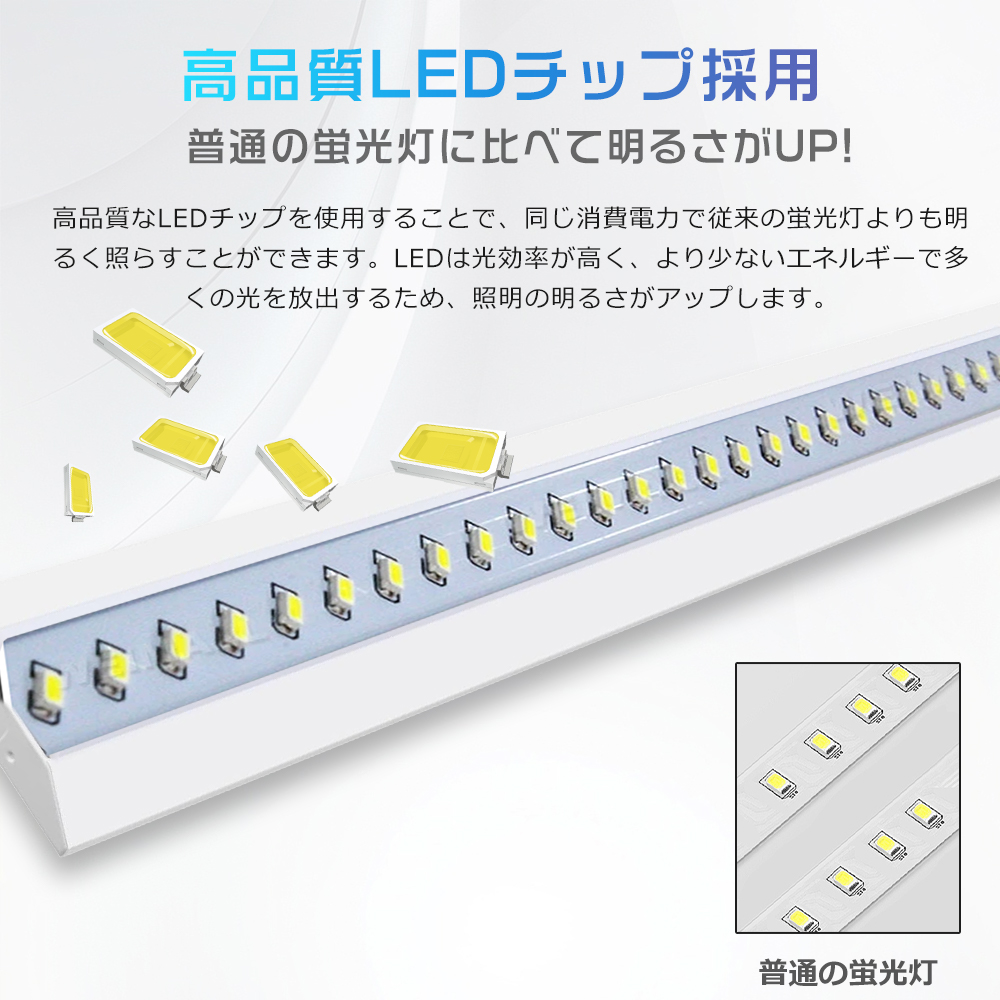 20台セット】逆富士型照明器具 ledベースライト 20W型2灯相当 調光調色