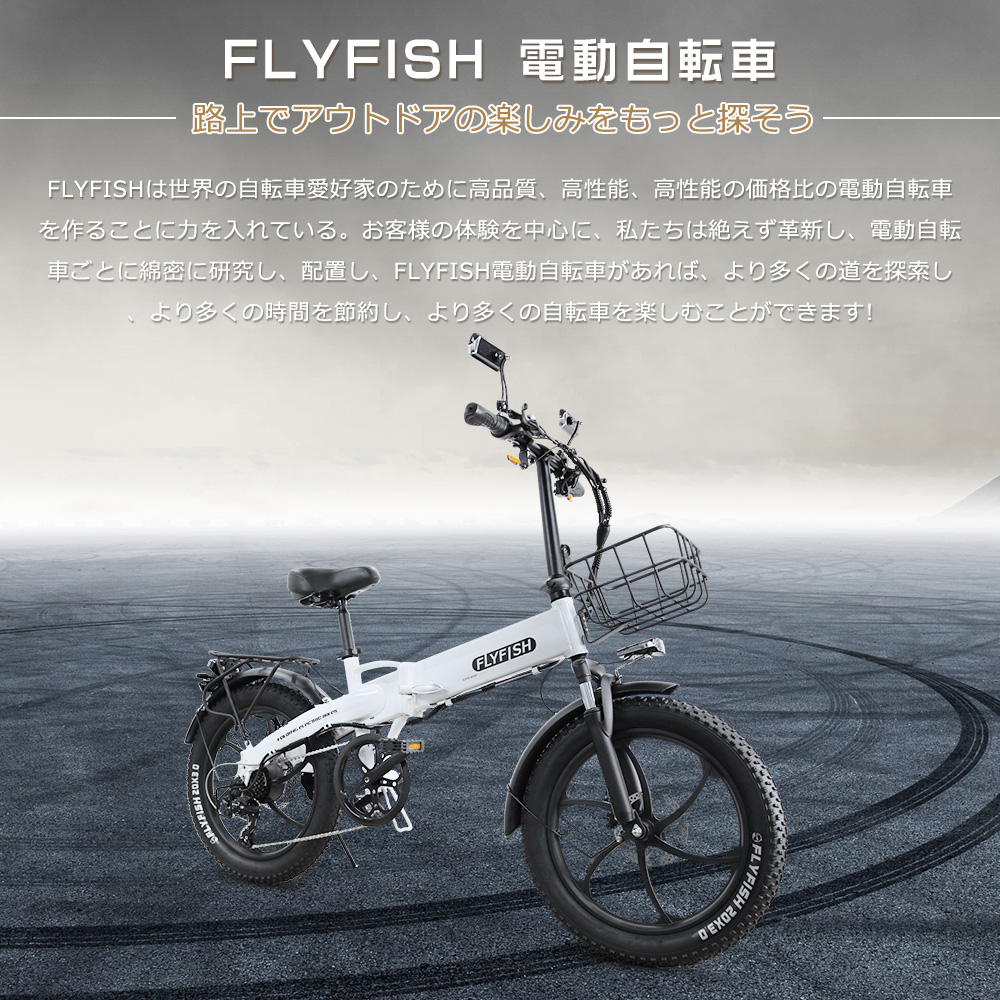 FLYFISH 電動自転車 20インチ 型式認定取得 公道走行可 走行距離80km 電動アシスト自転車 安い 折りたたみ自転車 電動 アシスト自転車  E-Bike 36V14Ahバッテリー : 1-ebike-350w-b-hc : ライティング商店 - 通販 - Yahoo!ショッピング