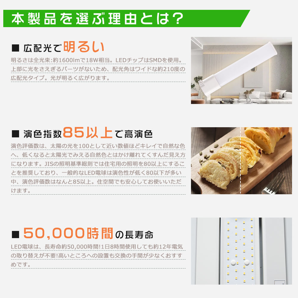 52台セット ★新品未使用★ FPL18形 LED FPL7L1A LEDコンパクト蛍光灯 FPL18 FPL18EX FPL18EX-L FPL18EXL 18形 FPL18形