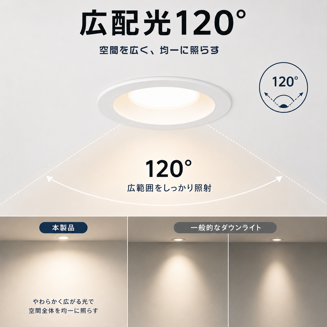 新発売】LEDダウンライト 100φ 調光調色 RGBフルカラー 2200lm 天井埋