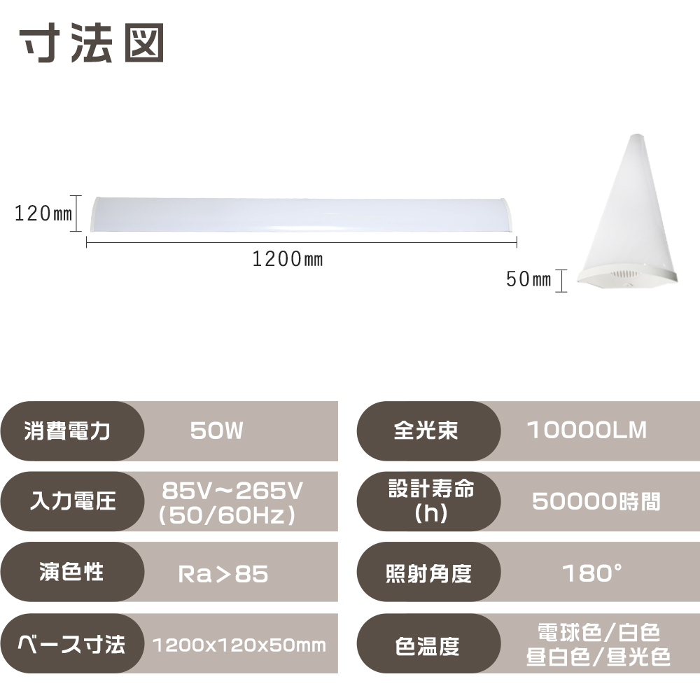 LED蛍光灯器具一体型40W形 LED ベースライト 40W 逆富士 40W 2灯LED 一