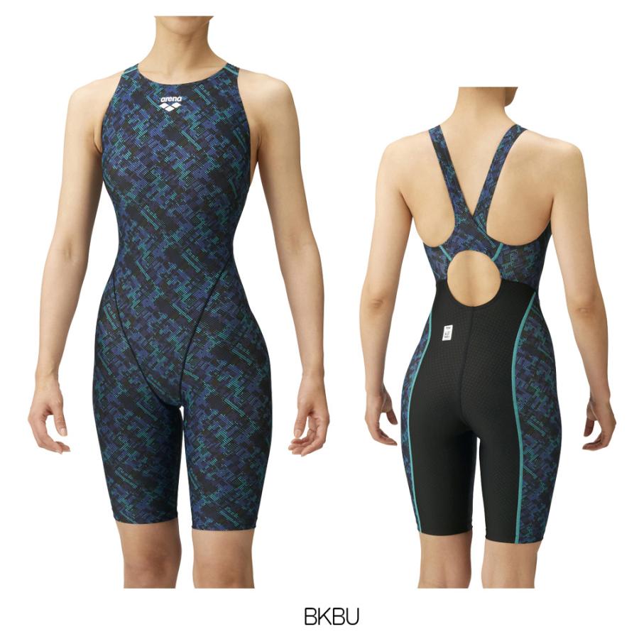 競泳水着 レディース アリーナ fina承認 ARENA スパッツ 着やストラップ AQUA STRIPE-D 2023年春夏モデル ARN-3066W(9195円)