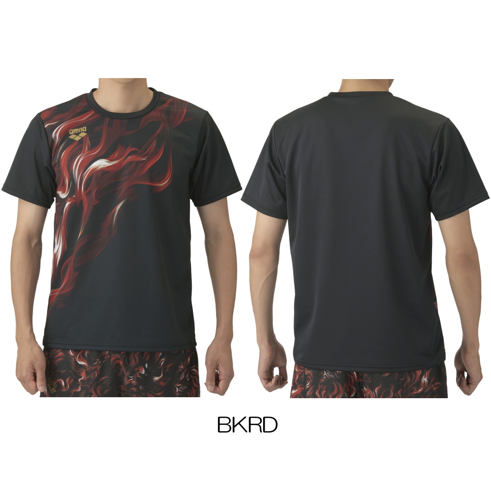 アリーナ ARENA Tシャツ 半袖 ユニセックス メンズ レディース スポーツアパレル トレーニング 水泳 arena INDOMITUS AS5FHTS1U | アリーナ | 01