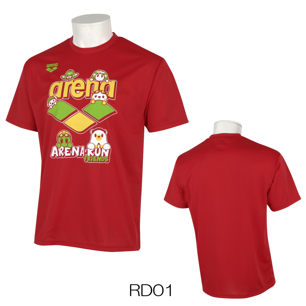 アリーナ ARENA Tシャツ アリーナ君 ヒカリオリジナル 半袖 ユニセックス メンズ レディース スポーツアパレル トレーニング 水泳 AS5SHTH2UB | アリーナ | 03
