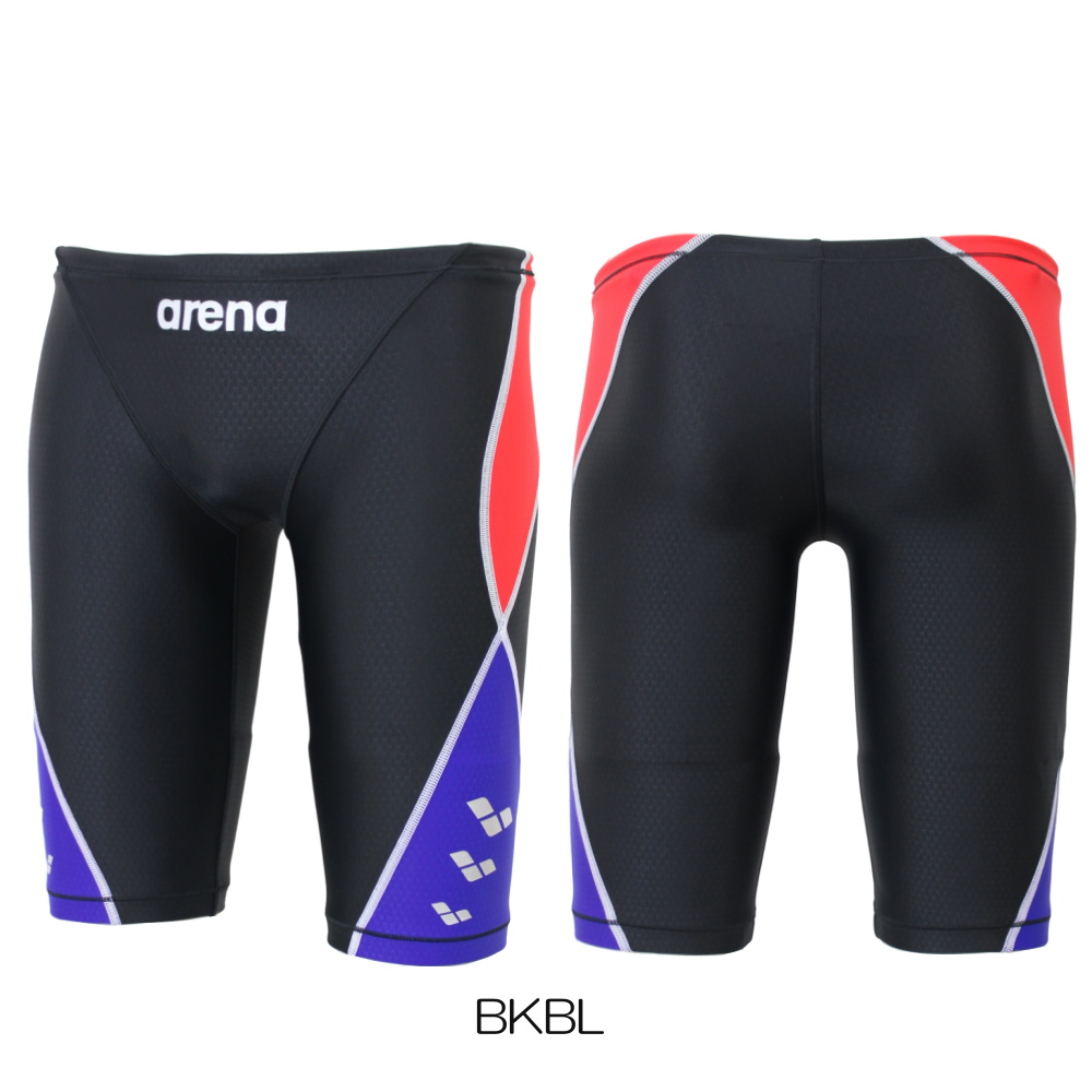 アリーナ ARENA 競泳水着 メンズ レーシングスパッツ ハーフレッグ AQUA RACING アクアレーシング UROKO SKIN ヒカリオリジナル別注 AS5SWMH1MB | アリーナ | 07