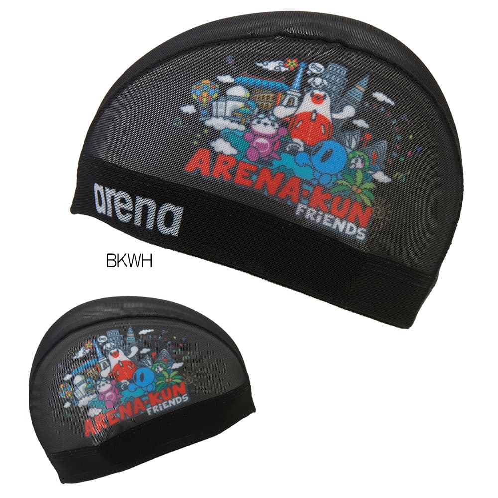 アリーナ ARENA 水泳 メッシュキャップ アリーナくん スイムキャップ 水泳帽 水泳小物 2026年秋冬モデル AS6FSCA3U 関連画像2