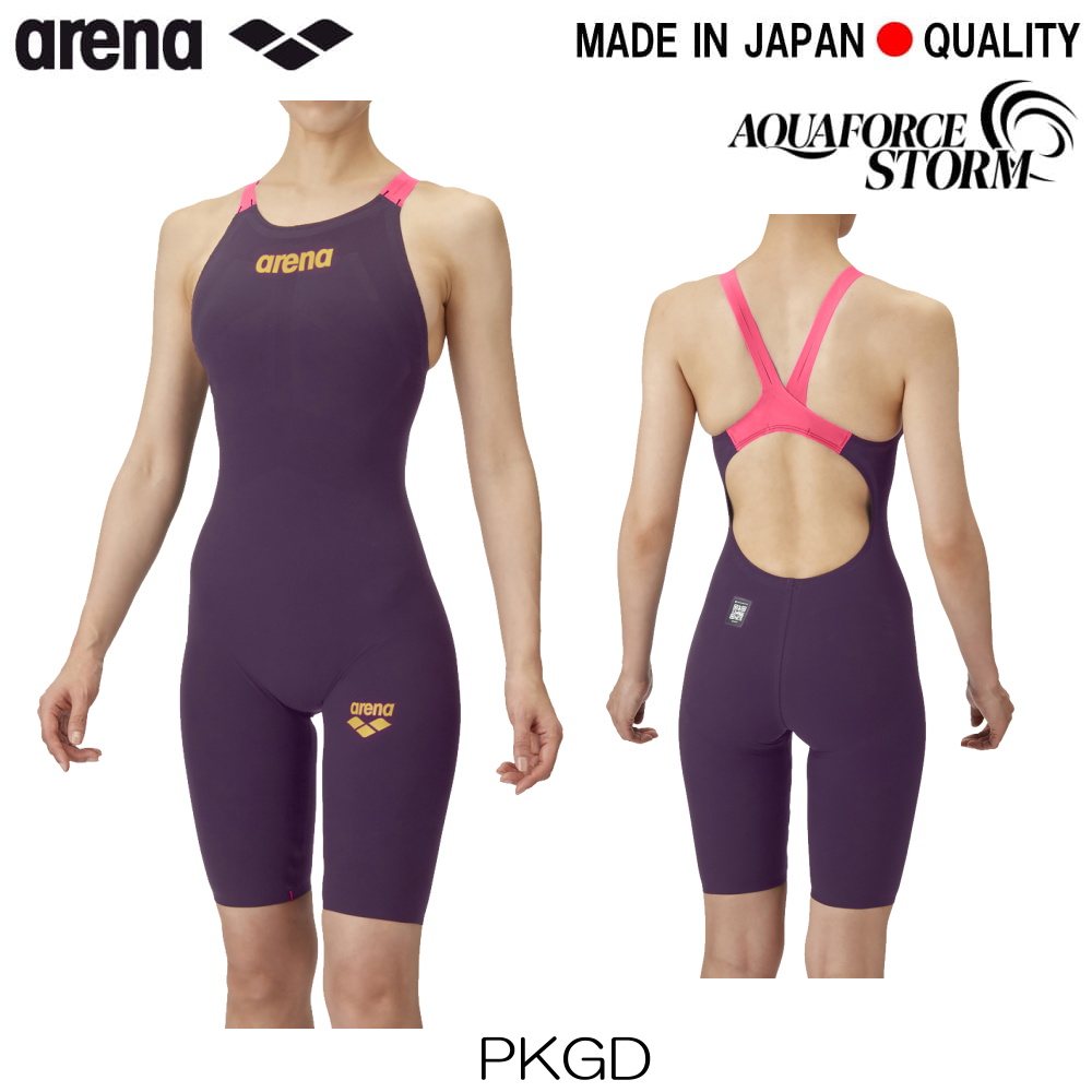 ARENA 競泳水着 レディース AQUAFORCE STORM MF WA承認 レーシングワンピーススパッツ オープンバック AS6SRC02L 関連画像2