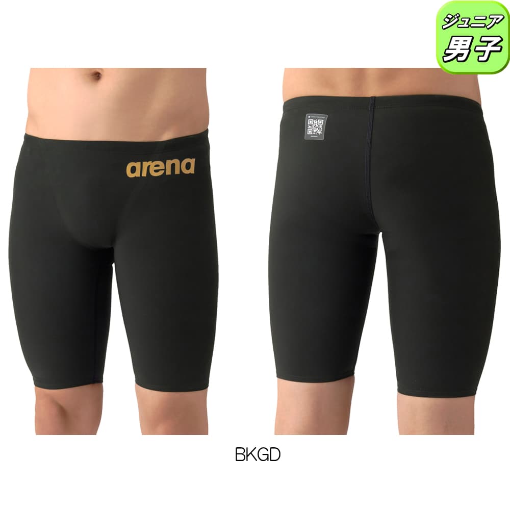 アリーナ ARENA 競泳水着 ジュニア男子 WA承認モデル AQUAFORCE FUSION-ONE レーシングスパッツ ハーフレッグ 2026年春夏モデル AS6SRC12B | アリーナ | 01