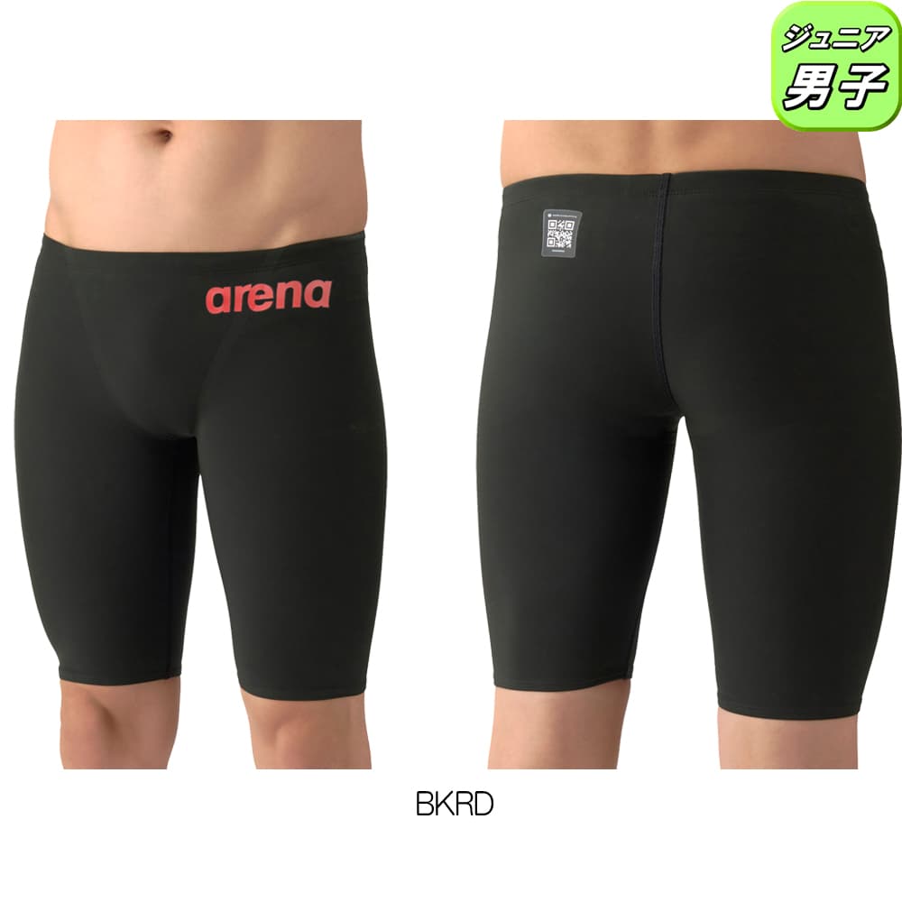 アリーナ ARENA 競泳水着 ジュニア男子 WA承認モデル AQUAFORCE FUSION-ONE レーシングスパッツ ハーフレッグ 2026年春夏モデル AS6SRC12B | アリーナ | 02