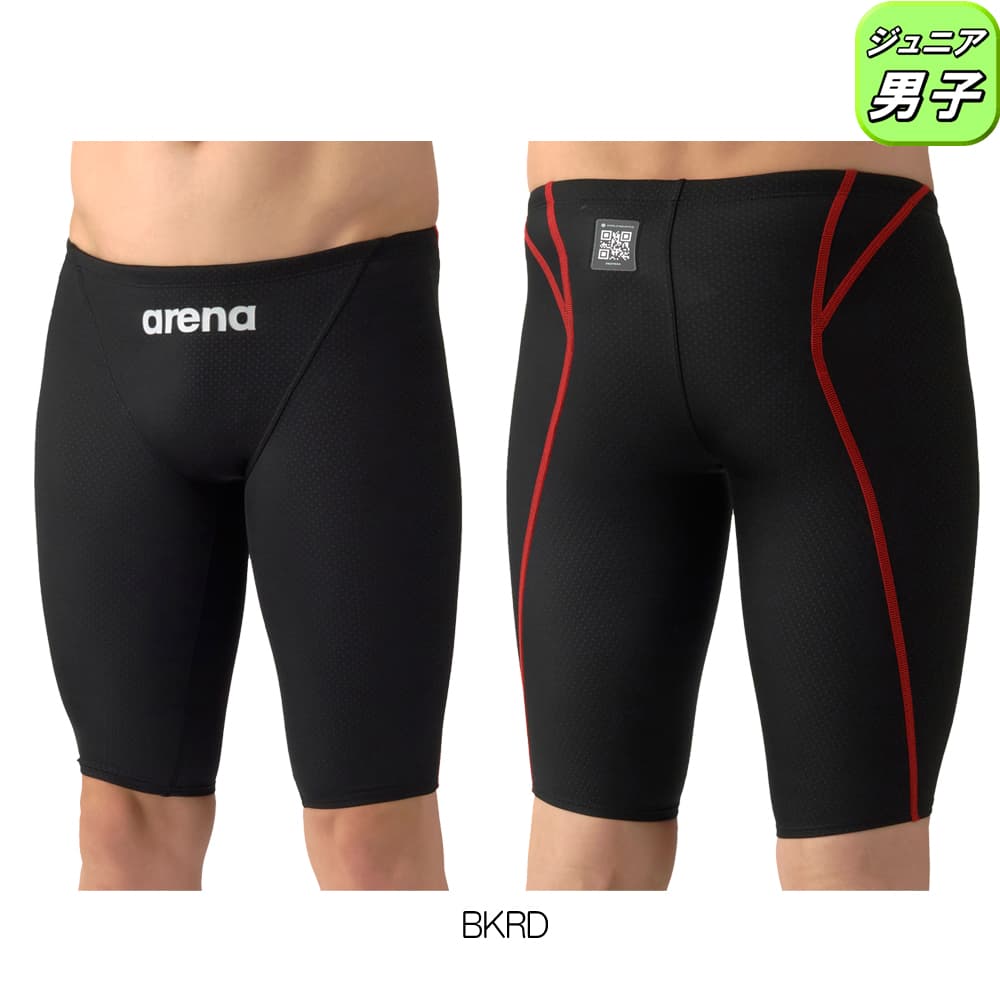 アリーナ ARENA 競泳水着 ジュニア男子 WA承認モデル AQUA ADVANCED AQUA XTREME レーシングスパッツ ハーフレッグ AS6SRC23B 関連画像3