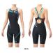 アリーナ ARENA 競泳水着 レディース WA承認モデル AQUA RACING ECO AQUA STRIPE ダブルストラップ レーシングワンピーススパッツ オープンバック AS6SRC75L 関連画像3