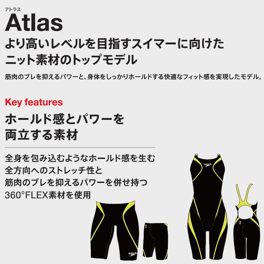 スピード SPEEDO 競泳水着 レディース WA承認モデル アトラスニースキン Atlas オールインワン SCW11906Fタイプ別注モデル  SCW12463FZ fina マーク あり |  | 13