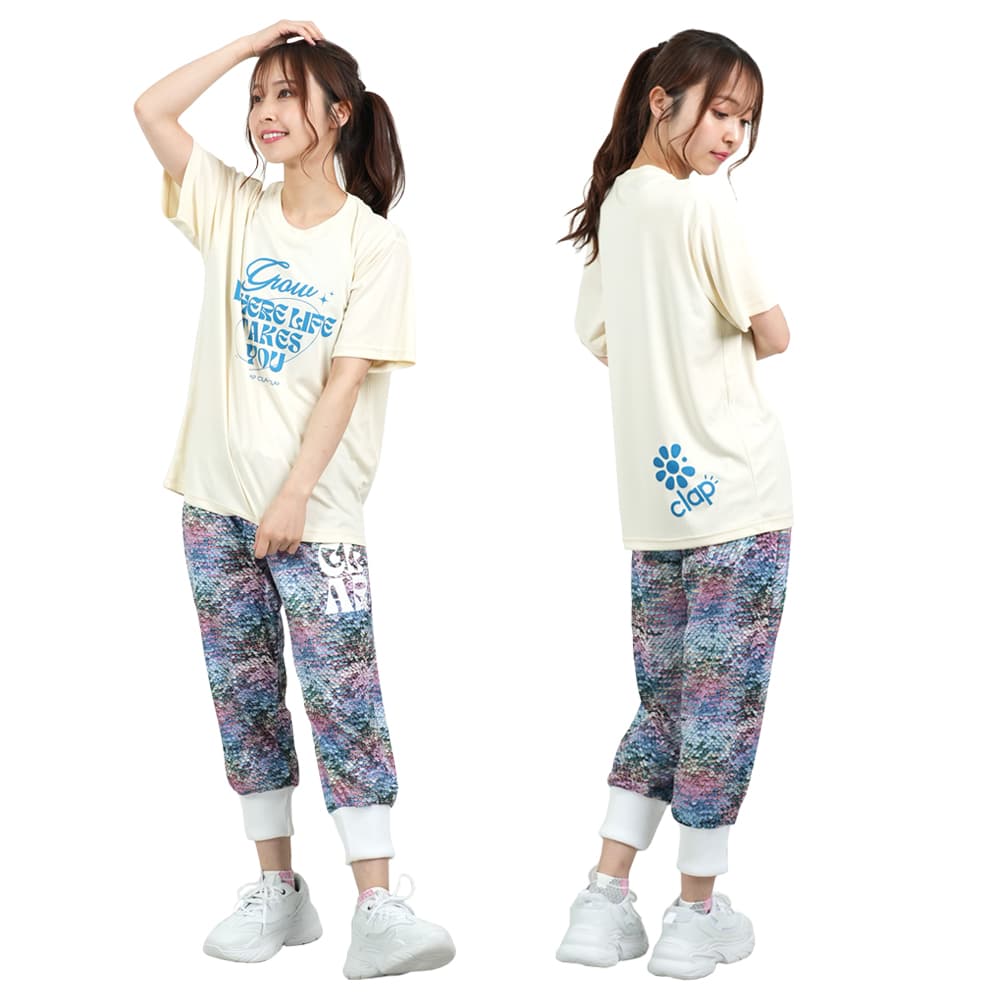 CLAP　クラップ　7月新作　新品、タグ付き　マーメイド　クロップドパンツ CLAP クラップ 7月新作 新品、タグ付き マーメイド クロップド