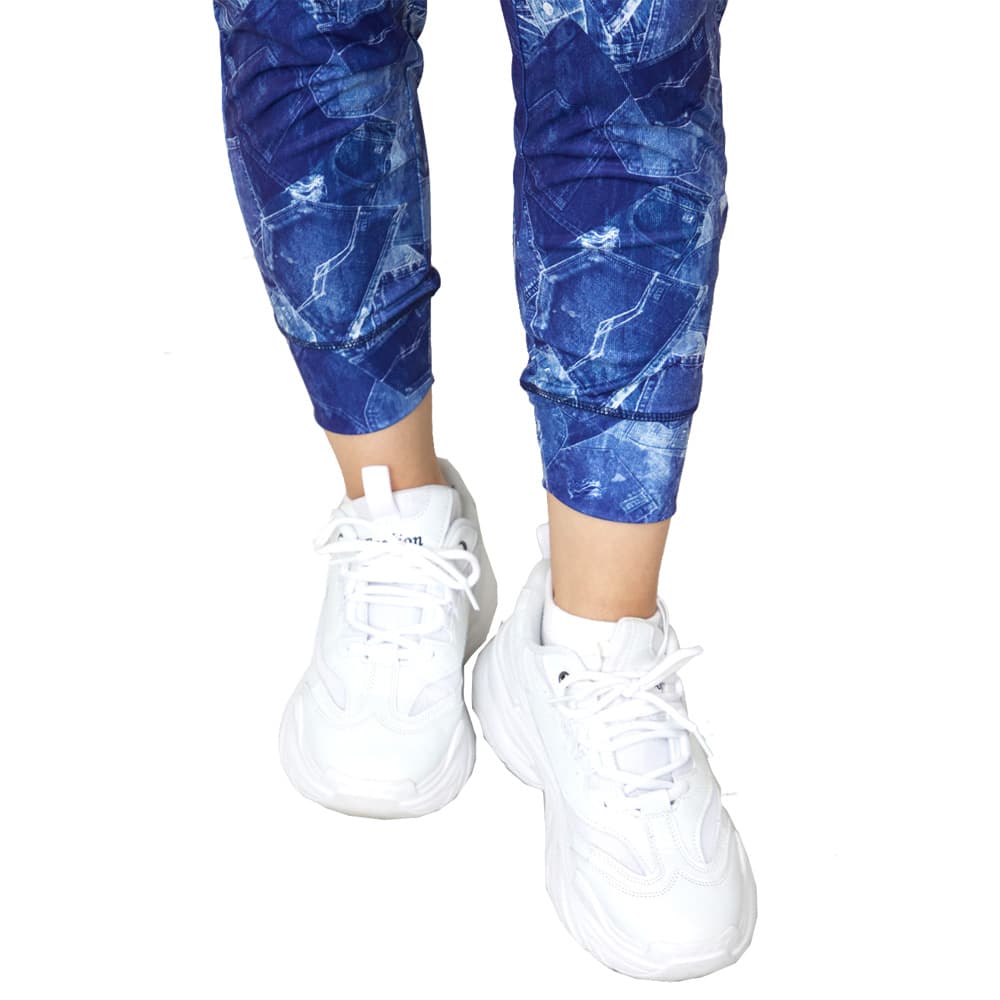 clap（クラップ） デニムポケット クロップドパンツ レディース