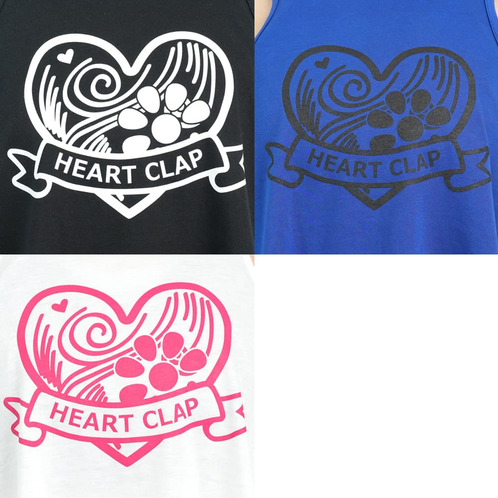 clap クラップ　百貨店限定LIMITED ハートハートクラップスリットタンク clap クラップ CLAP ハートクラップ スリットタンク レディース