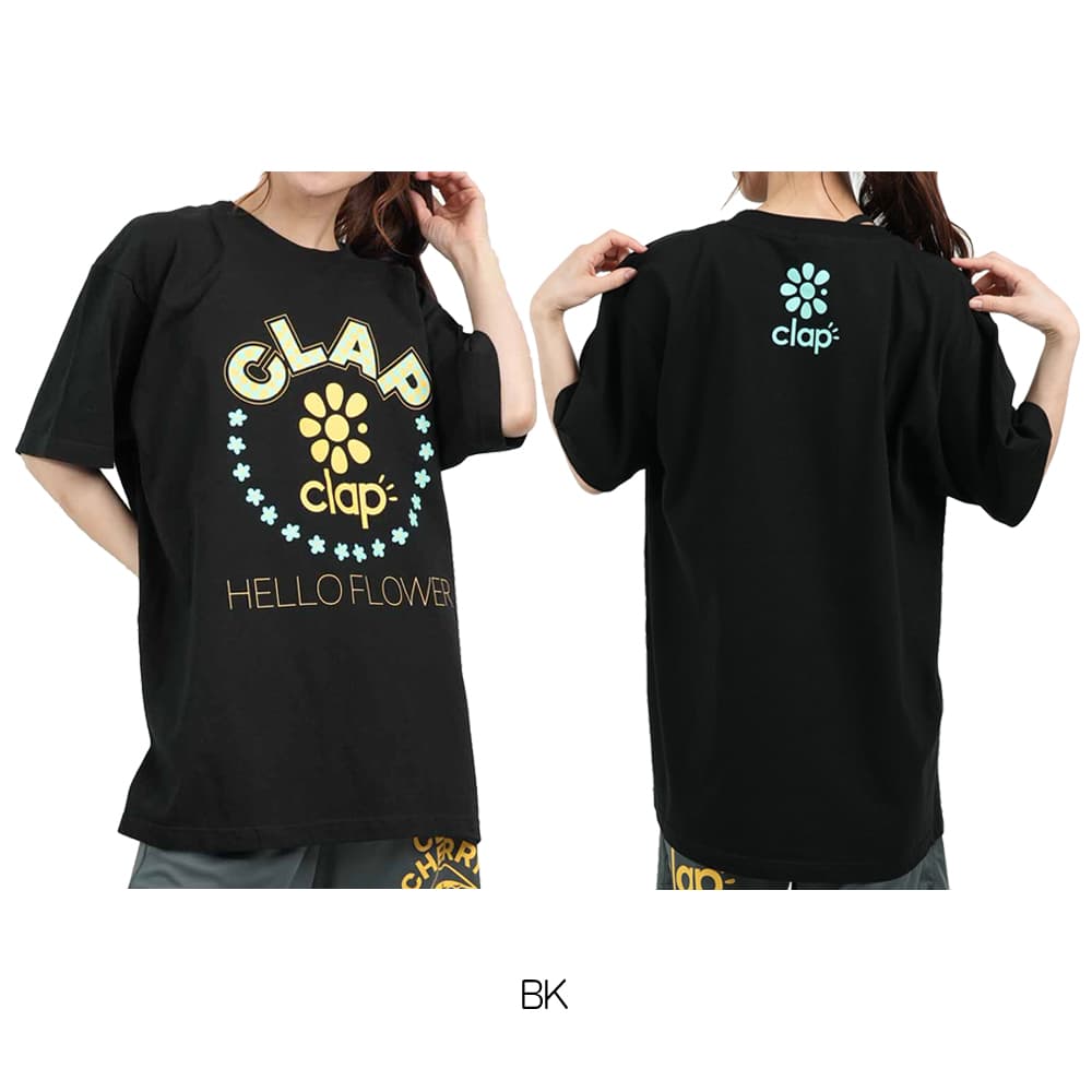 値下げ！新品★ CLAP クラップ　ドルマンTシャツ　白 楽天市場】clap クラップ 4色 CLAP FLOWER DOLMAN レディース