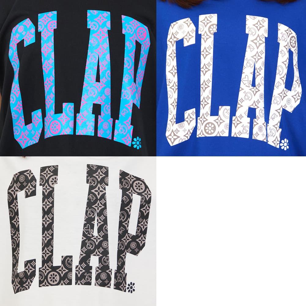 clap(クラップ) モノグラムクラップ ドルマン L レディース Tシャツ 半袖 スポーツアパレル トレーニング フィットネス 女性 ...