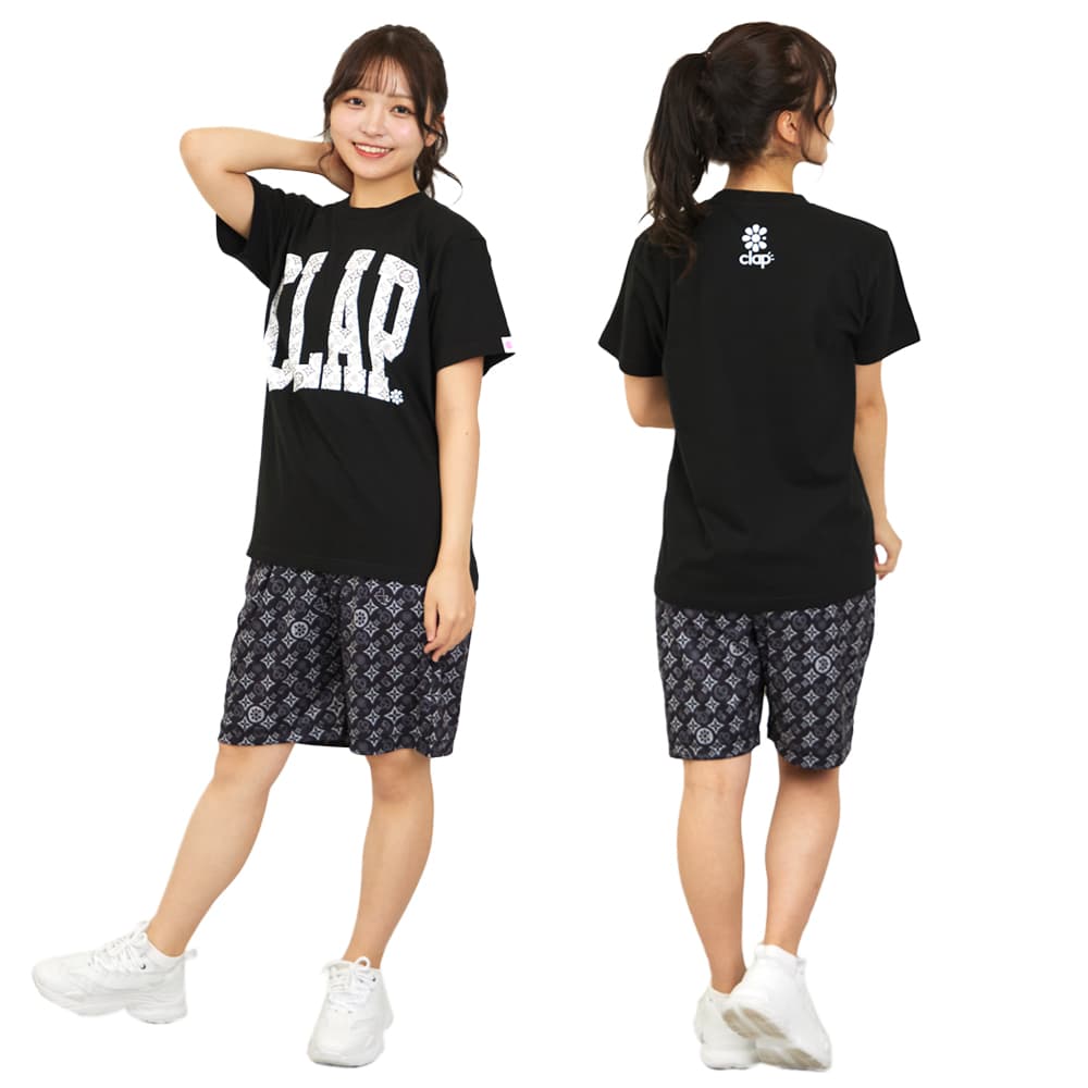 clap(クラップ) モノグラムクラップ Tシャツ 半袖 レディース スポーツアパレル トレーニング フィットネス 女性 CTS26010 ...