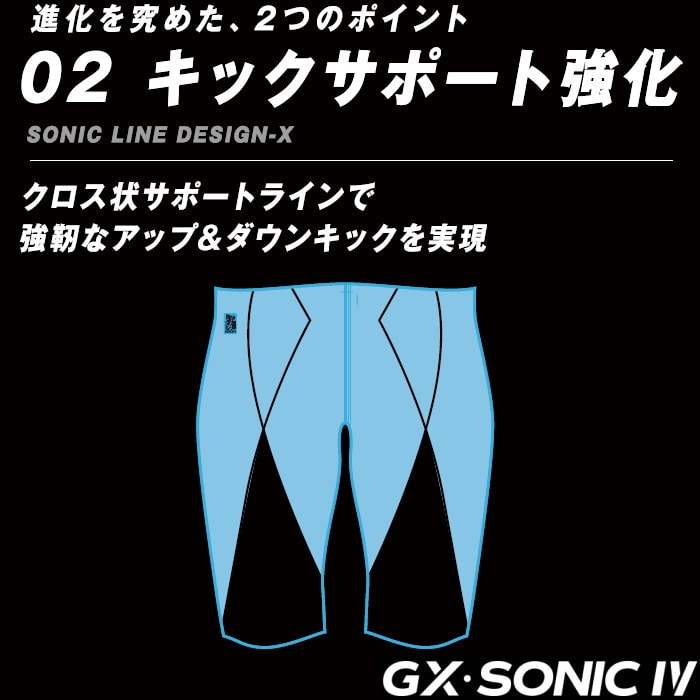 ミズノ 競泳水着 メンズ GX SONIC4 MR マルチレーサー Fina承認 ハーフスパッツ 競泳全種目 MIZUNO 男性用 N2MB9002