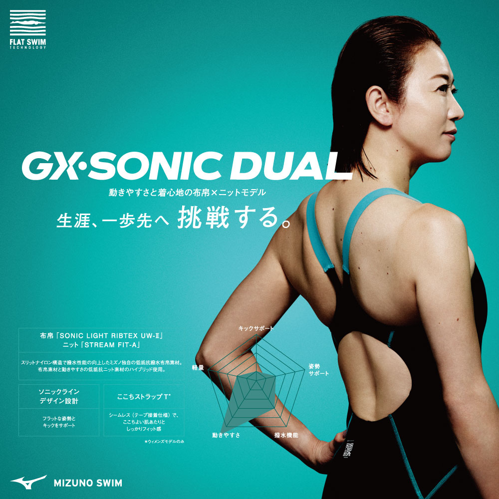 GX SONIC 競泳水着2枚セット GX・SONIC ミズノ MIZUNO 競泳水着 メンズ WA承認モデル DUAL
