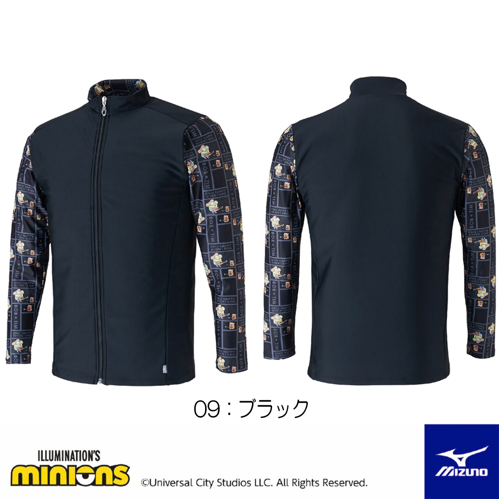 ミズノ MIZUNO ラッシュガード ミニオンズ MINIONS 海水浴 プール 水遊び 紫外線対策 日焼け対策 日よけ ユニセックス 2025年春夏モデル N2JAC500 |  | 02