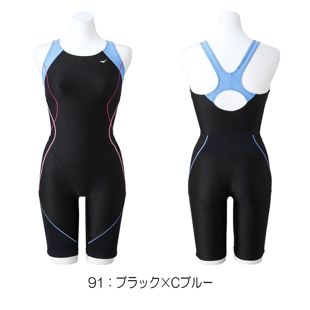 ミズノ MIZUNO フィットネス水着 レディース オールインワン パッド付き EZ Swim N2JG2325｜hikarisp｜03