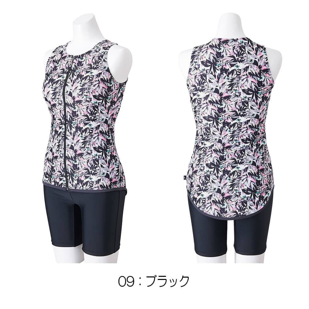 ミズノ MIZUNO フィットネス水着 レディース セパレーツ ドレスアップスイム パッド付き 2024年春夏モデル N2JGB343 | MIZUNO | 01