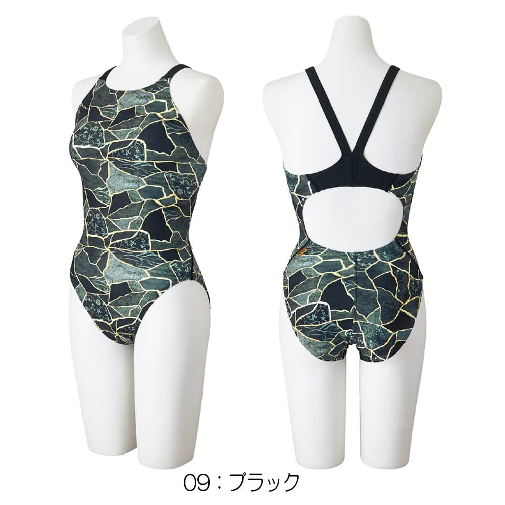 ミズノ　レディース　水着　L kuma EXER SUITS ミズノ MIZUNO 競泳水着 練習用水着 レディース エクサー
