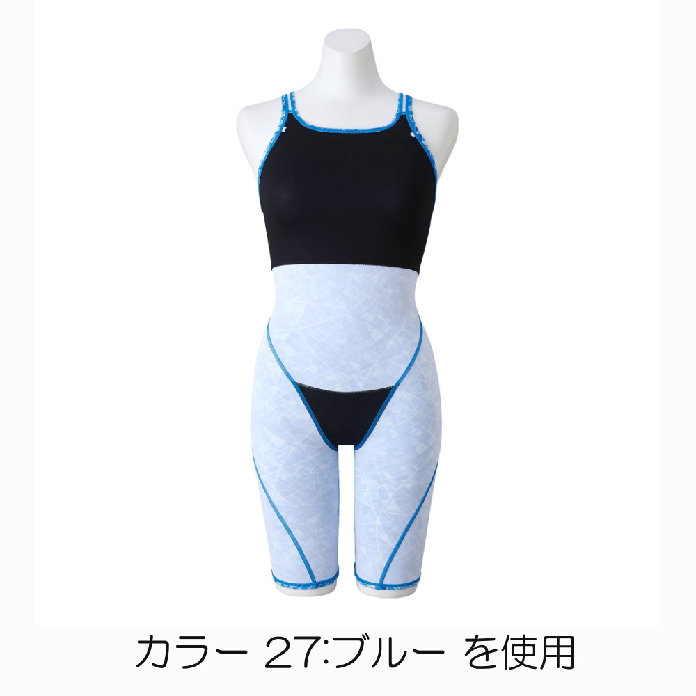 ミズノ MIZUNO 競泳水着 レディース 練習用 エクサースーツ ハーフスーツ EXER SUITS U-Fit AYA COLLECTION  寺川綾 競泳練習水着 2023年秋冬モデル N2MGA777