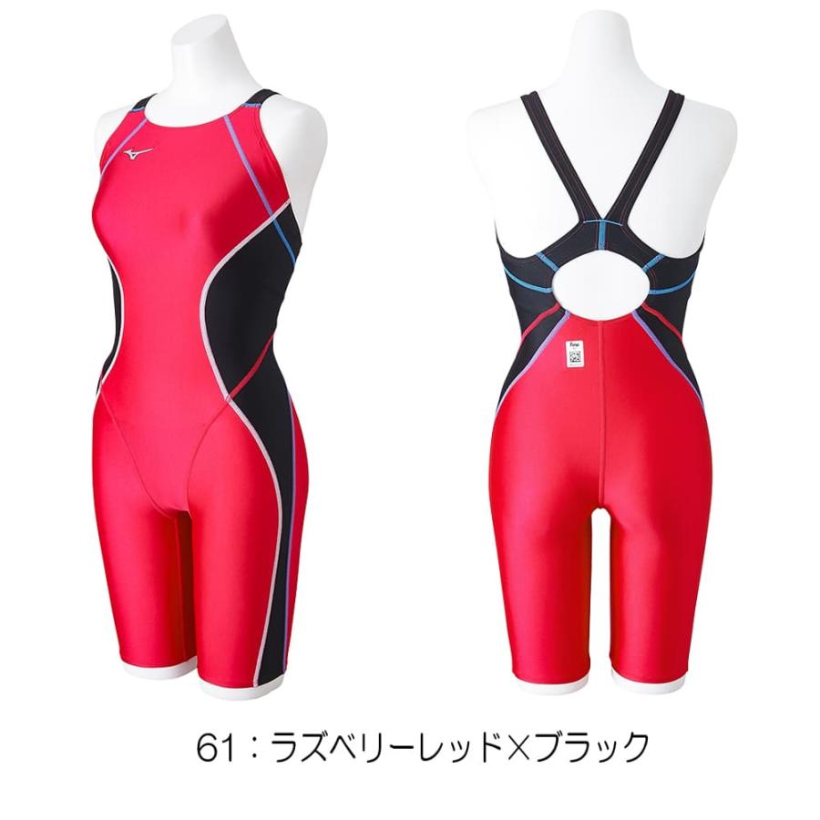 ミズノ MIZUNO 競泳水着 レディース WORLD AQUATICS承認 ST Lala ハーフスーツ(マスターズバック) 2024年春夏モデル N2MGB245｜hikarisp｜02