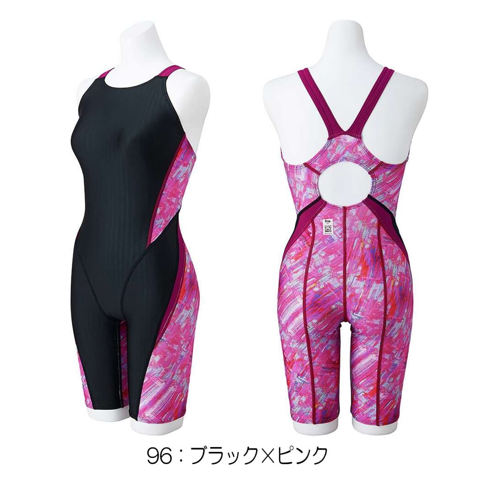 競泳水着 レディース ミズノ MIZUNO WA承認モデル STREAM ACE ハーフスーツ マスターズバック オールインワン 2024年秋冬モデル N2MGB743 | MIZUNO | 02