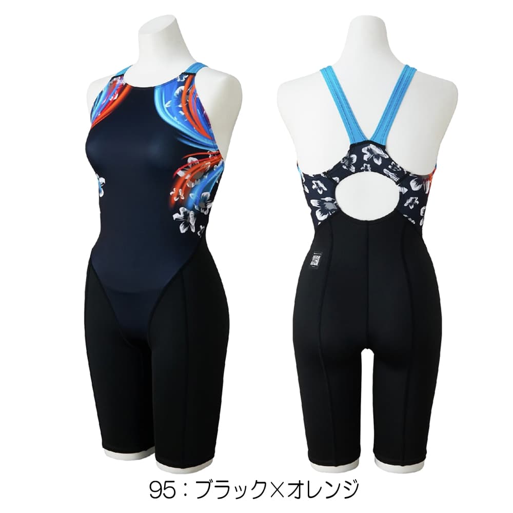 ミズノ MIZUNO 競泳水着 レディース WA承認モデル ST Graphic ハーフスーツ マスターズバック オールインワン 2026年春夏モデル N2MGD742 fina マーク あり_2