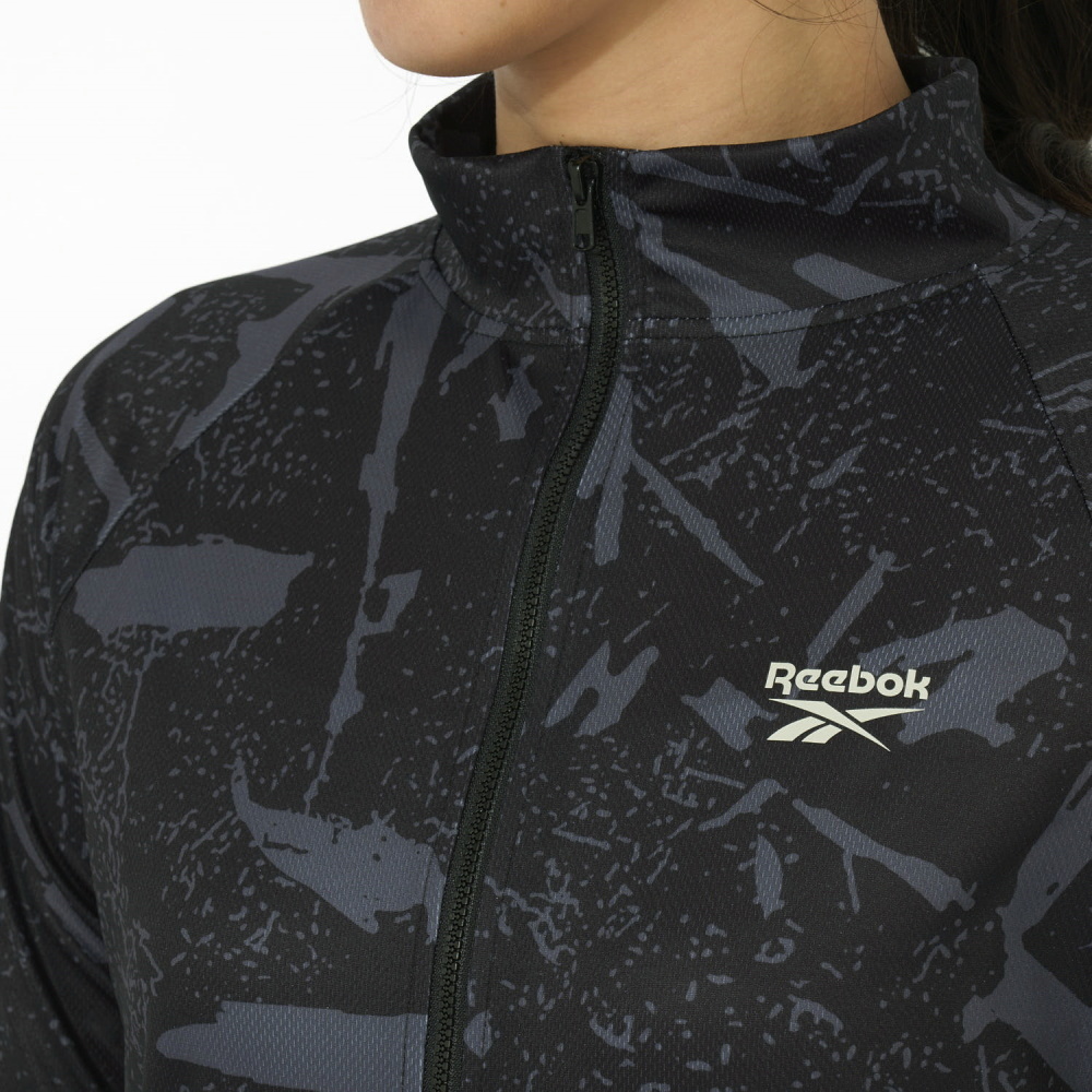 ラッシュガード レディース リーボック REEBOK 長袖 フードなし 水陸両用 前開き UVカット UVウェア 体型カバー 海水浴 プール 水遊び 紫外線対策 指穴付き |  | 06