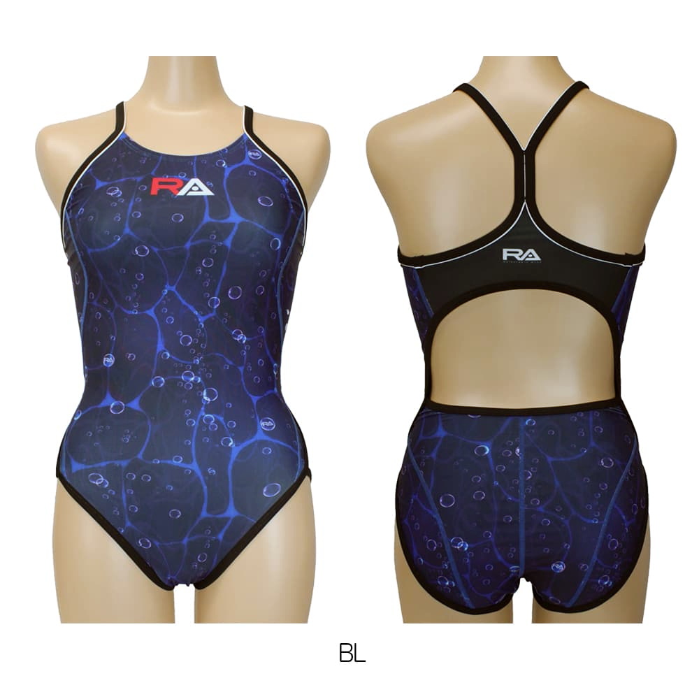 アールエー RA 競泳水着 レディース 練習用 WATER SPORTS DEEP OCEAN OXYGEN X-BACK ワンピース 競泳練習水着 2024年春夏モデル RA124-XOXYG｜hikarisp｜04