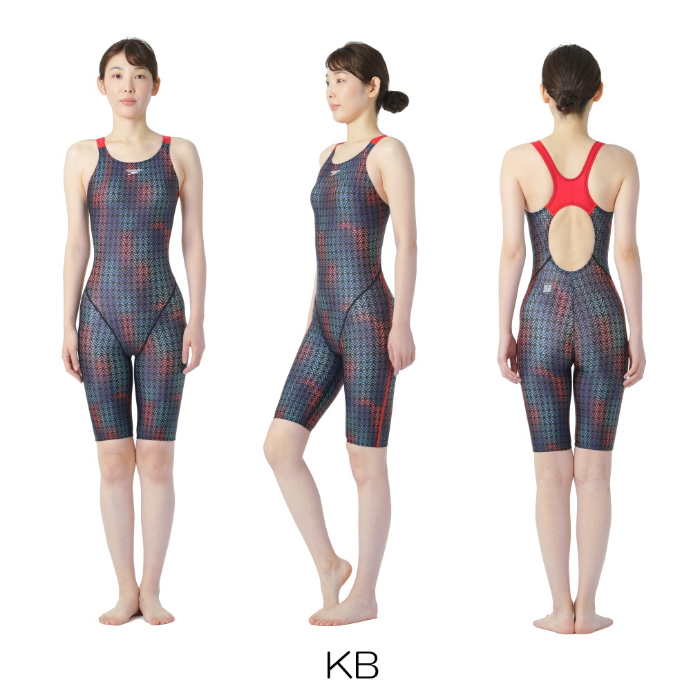 スピード SPEEDO 競泳水着 レディース WA承認モデル フレックスシグマカイ セミオープンバックニースキン3 FLEX Σχ SCW12406Fタイプ別注モデル SCW12541FZ | speedo | 04