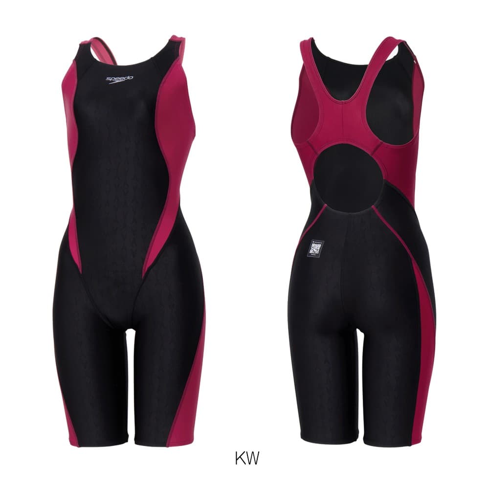スピード SPEEDO 競泳水着 レディース WA承認モデル フレックスシグマニューセミオープンバックニースキン2 オールインワン FLEX Σν 2026年春夏 SCW12602FEの画像